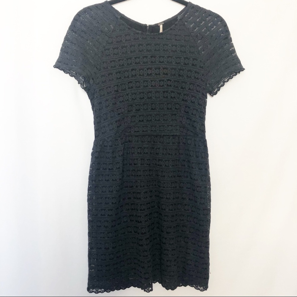 Free People Lacey Black Dress. Size 2